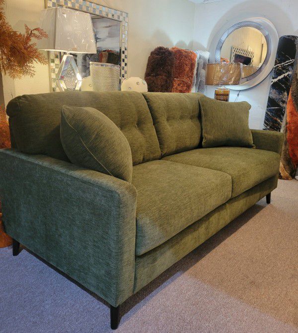 Green New Mid-Century Sofa