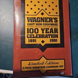 Wagner Cast Iron 100-Year Celebration Miniature Set (5-Piece, Limited Edition)