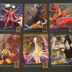 1994 Fleer Ultra X-Men Fatal Attractions Complete Chase Set Of 6 Cards