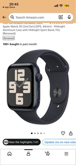 Apple Watch SE 2nd Gen 44mm Midnight