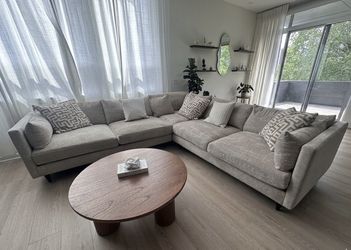 Clean Moderately Used Luxury L Shape Anti Scratch Couch