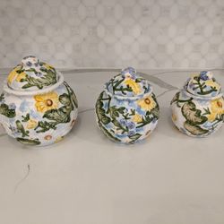 Ceramic Canister Set Of 3