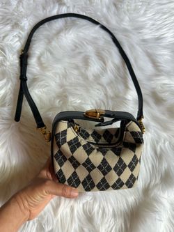 Urban Revivo argyle patterned mini crossbody shoulder bag