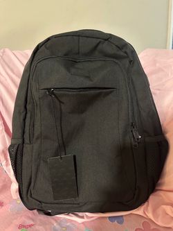 Brand New Big Size Canvas Black Backpack 🎒🎒🎒