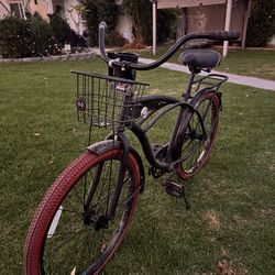 Huffy 26" Nel Lusso Cruiser Bike, Fits Riders 5'0"+, Matte Black, Adult, Men's