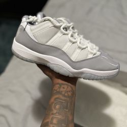 Air Jordan 11 Retro Cement Grey Low Sz 12