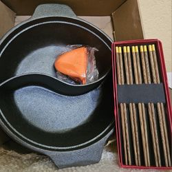Cast iron hot pot