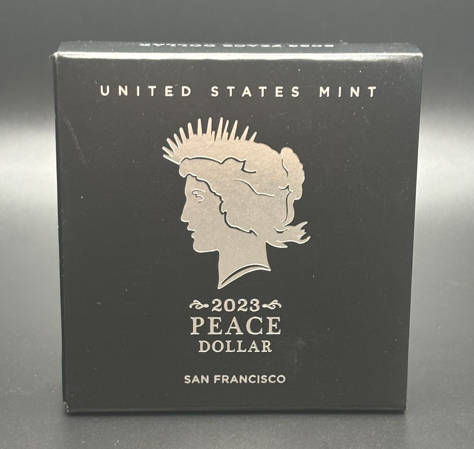 2023 S Peace Silver Dollar with Box and COA  