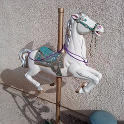 5 Foot Tall Carousel Horse Statue