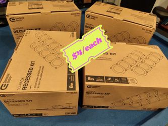 Commercial Electric 10-Pack 6in LED Recessed Kit