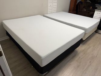 NEW FIRM MATTRESSES! 2 full size beds with  new firm memory foam mattresses! CAN DELIVER!