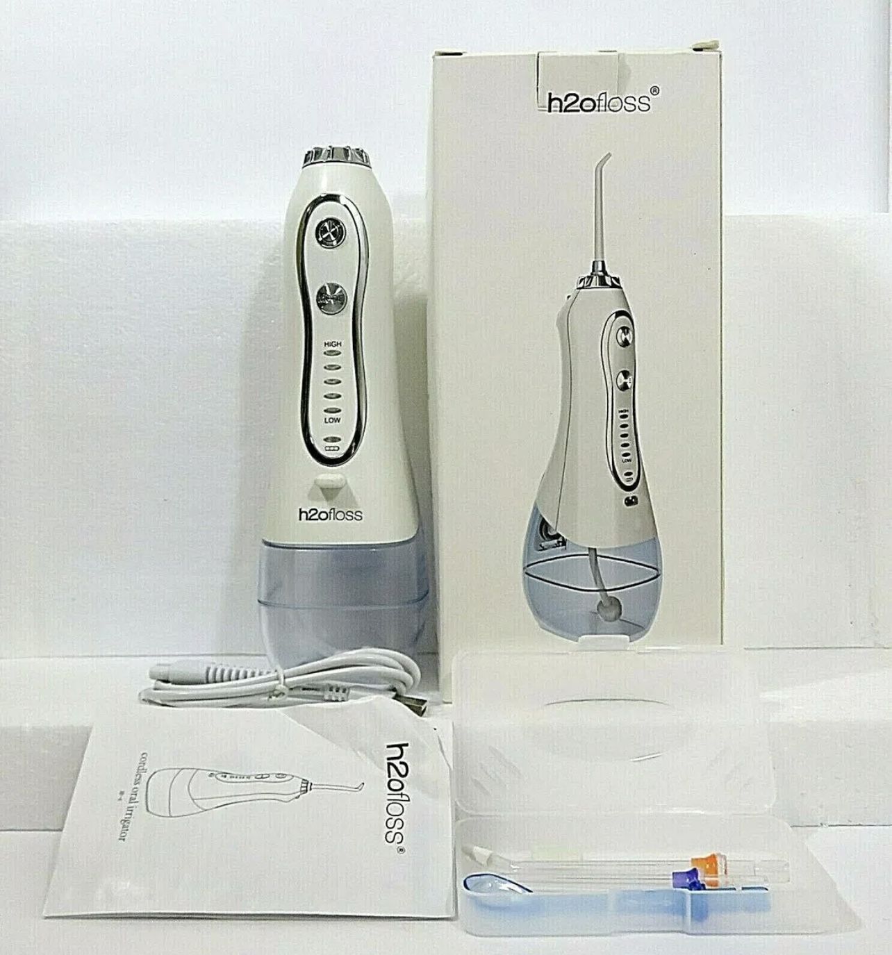 H2ofloss Water Flosser Professional Cordless Dental Oral Irrigator - Portable