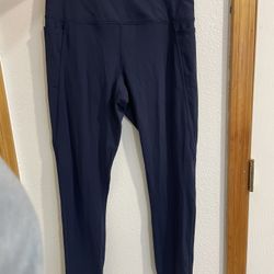 High waisted Navy Blue Leggings