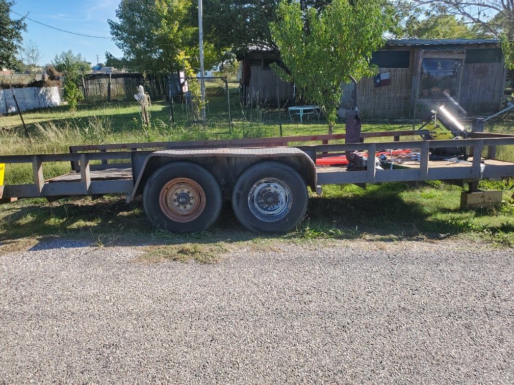 18' heavy equipment trailer