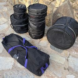 Stagg High Quality Drum Bags plus Hardware Bag 22,10,12,14,16,14