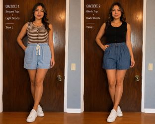Women’s Size L Summer Outfit Bundle – 3 Pieces