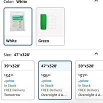 Heavy Duty Trellis Netting Roll - 47''x328' Plastic Plant Trellis Net for Climbing Plants