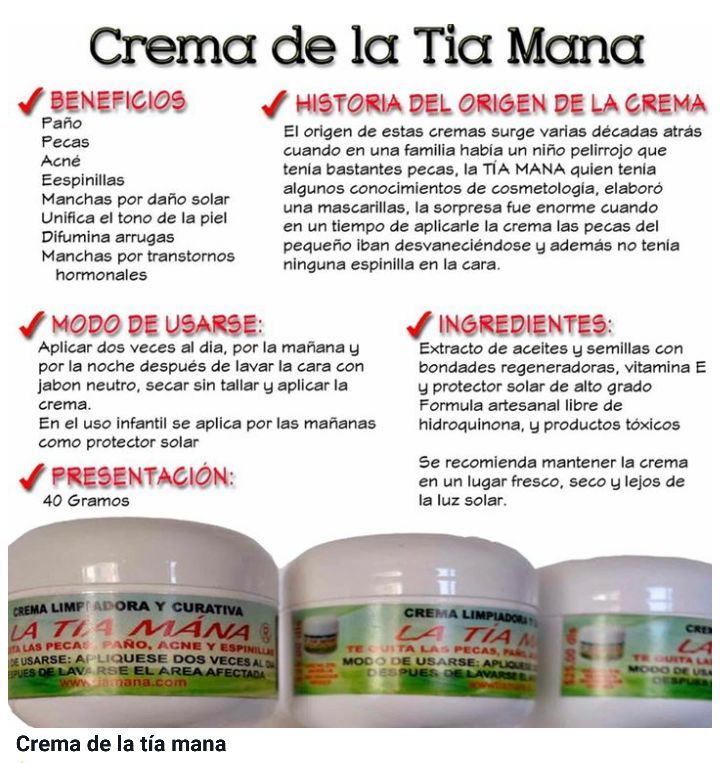 Crema tia mana