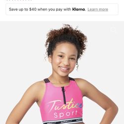 Justice Sport Girls Bikini XS 