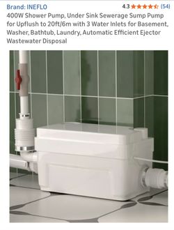 Under sink sewerage pump