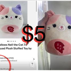 $5 Brand New with Tag Calico Cat Squishmallow Nell