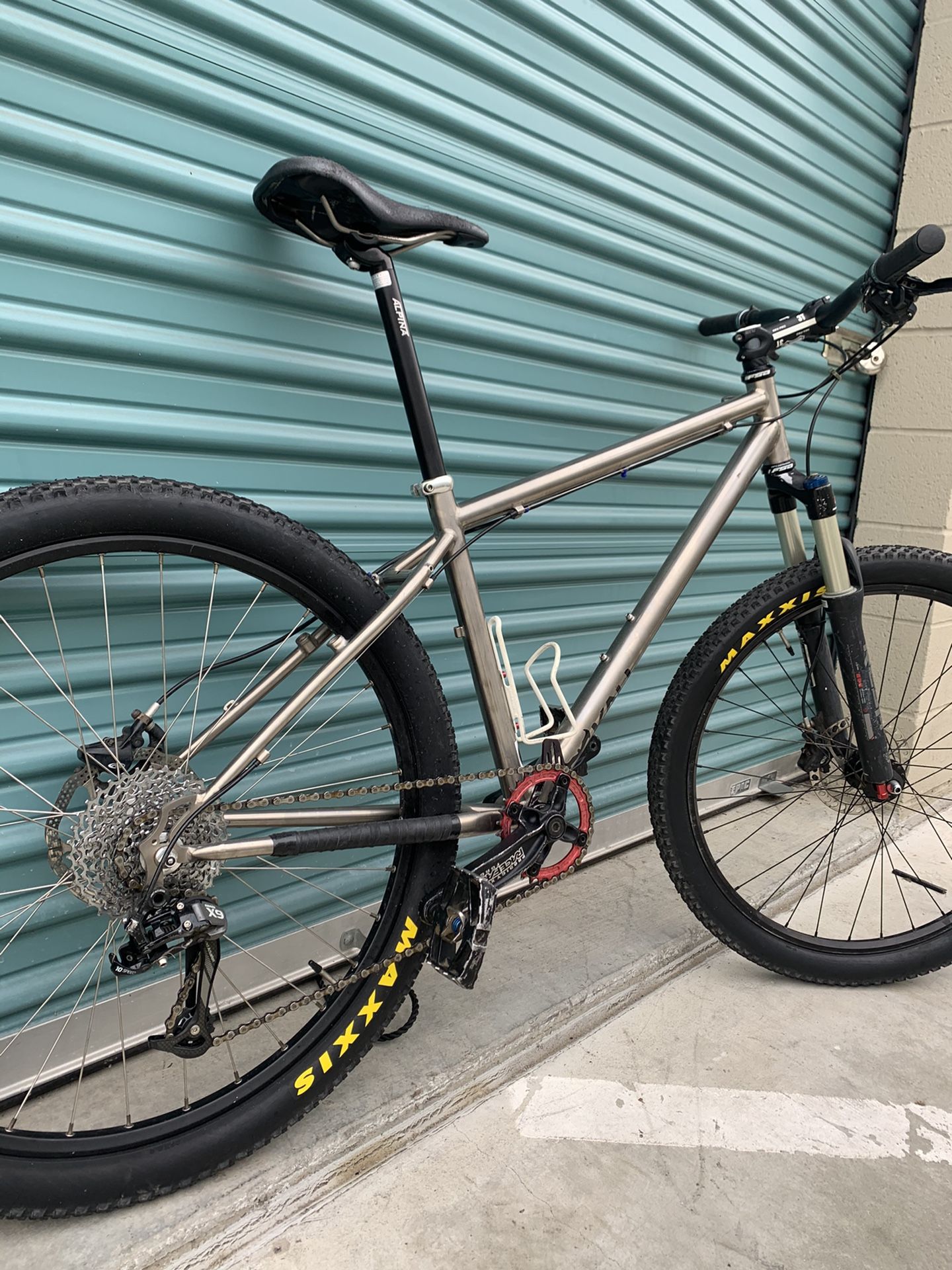 Titanium mountain bike