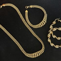 Juego de Gargantilla Estilo Princesa Y Argollas 