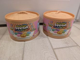 Crazy Fun Jumbo Mystery Squishy Dumpling Gold Glitter Edition (x2)