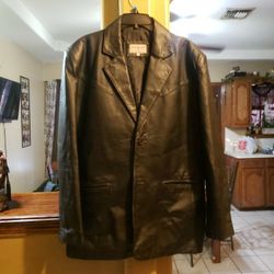 Leather Jacket Xl
