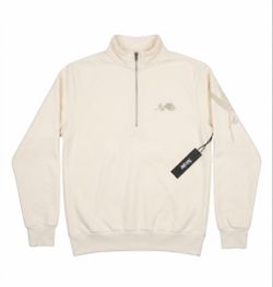 CIVILREGIME CREAM QUARTER-ZIP