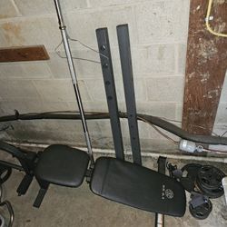 Bench Press With Weights N Bars