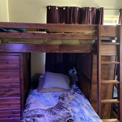 Twin Bunk Beds Plus a Dresser