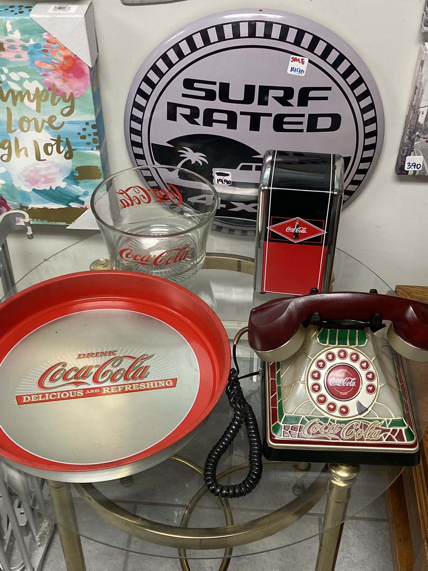 Vintage Coca Cola Items - Prices, Pick Up Information In Description