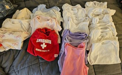 Huge lot baby 18m clothes onesies pants bodysuits over 40 items