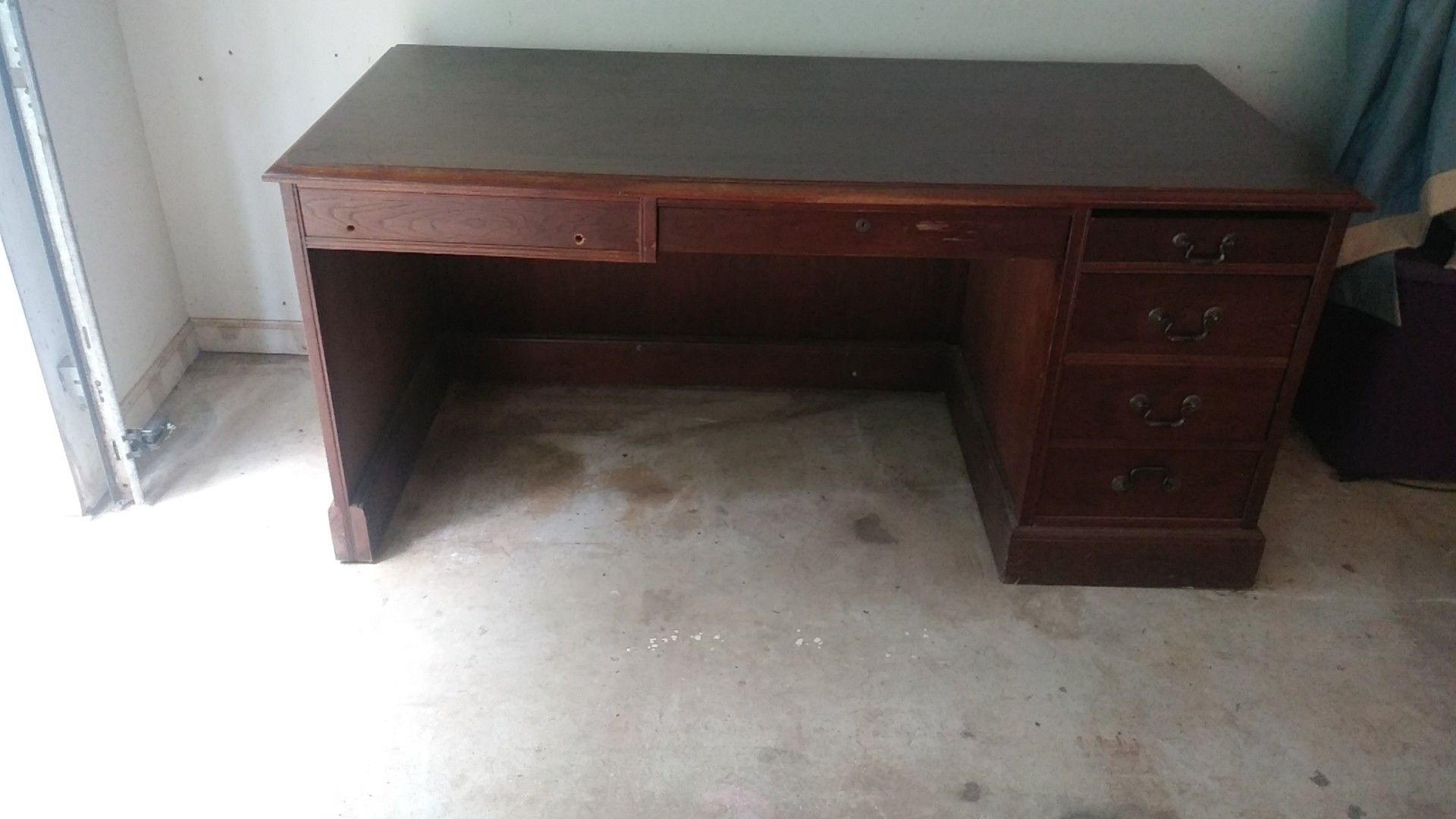 Desk and credenza for sale