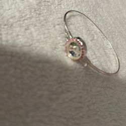 Cute Silver Bangle Bracelet