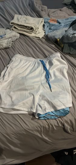 White mesh shorts built in cloud underwear size small