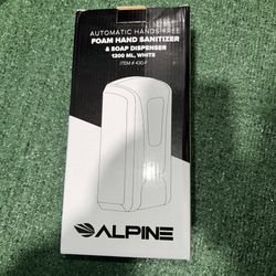 *NEW* Alpine 1200 ml Automatic Hands-Free Foam Sanitizer/Soap Dispenser *WHITE*