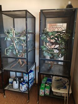 Reptile habitat w/rolling stand (1 left)