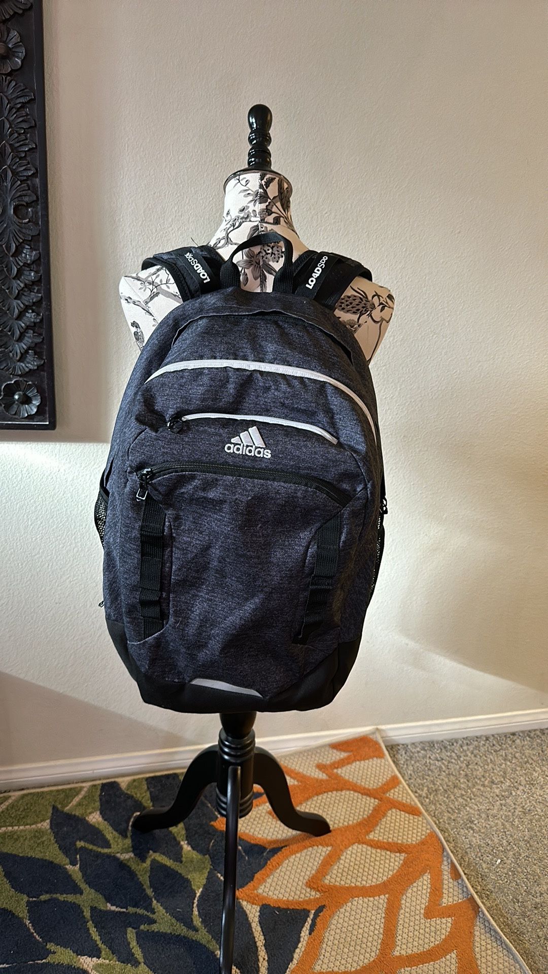 Large Adidas Backpack Kohl Gray