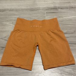 NVGTN Burnt Orange Pro Seamless Shorts