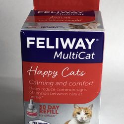 Feliaway Multicat 30 Day Refill Diffuser New In Box