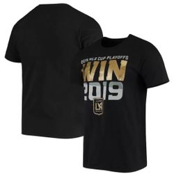 LAFC Fanatics Branded 2019 Win It Playoffs T-Shirt - Black L 