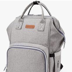 LiveGo Large Diaper Bag Backpack, Multifunctional Travel Baby Changing Bag for Dad/Mom with USB Charging Port Stroller Straps Waterproof Mommy Baby Di
