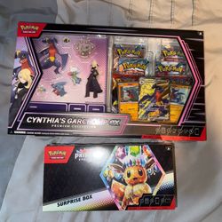 Pokémon Prismatic Surprise Box & Cynthia’s Garchomp Box