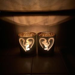 Disney Mickey & Minnie Candleholders