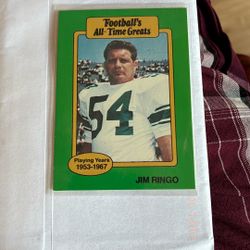 Football Card, Jim Ringo