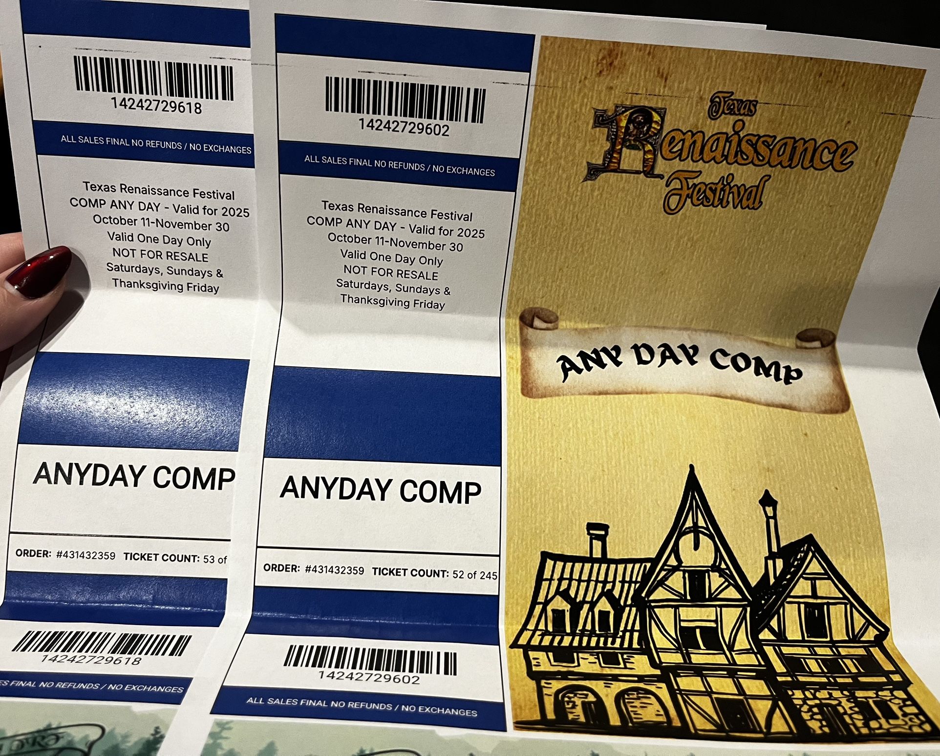 Texas Renaissance Festival Tickets