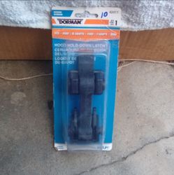 Hood hold-down latch fitts ford