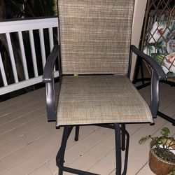 Outside Bar Heigh swivel Chairs 